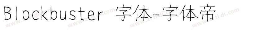 Blockbuster 字体字体转换